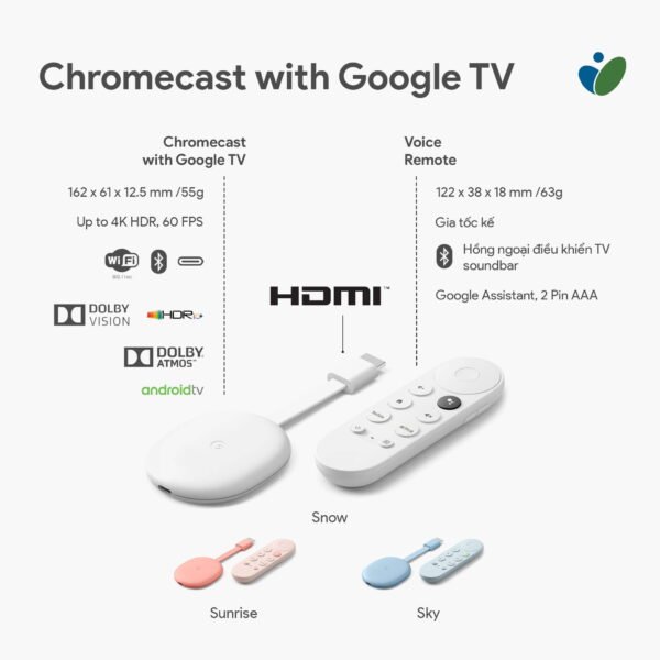 CAST GOOGLE CHROMECAST 4 ANDROID TV HDR 4K - Image 3