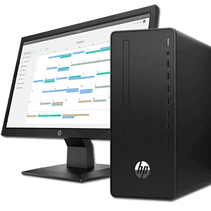 PC HP 280G6 MT i3-10th Gen/8GB/1TB/W10P (PF2367IN) + MONITOR HP 19.5" HD P204V VGA/HDMI (L47851)
