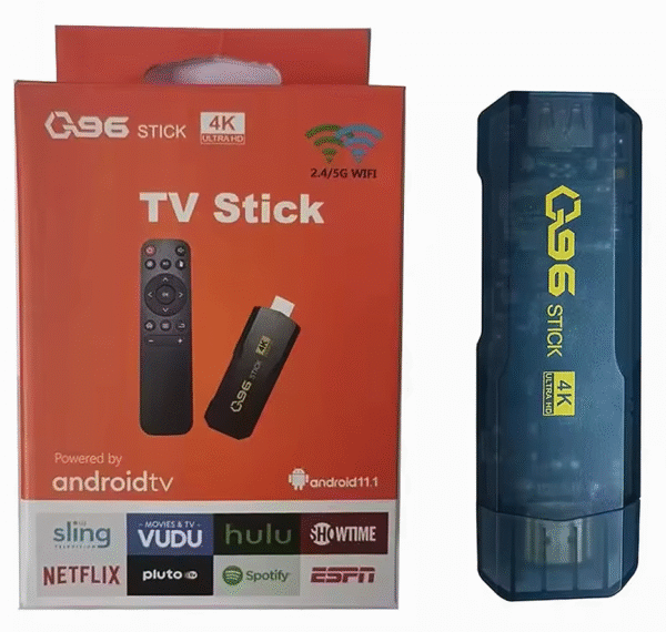 Q96 ANDROID TV STICK 4K ULTRA HD 16GB+256GB 2.4/5G WFI